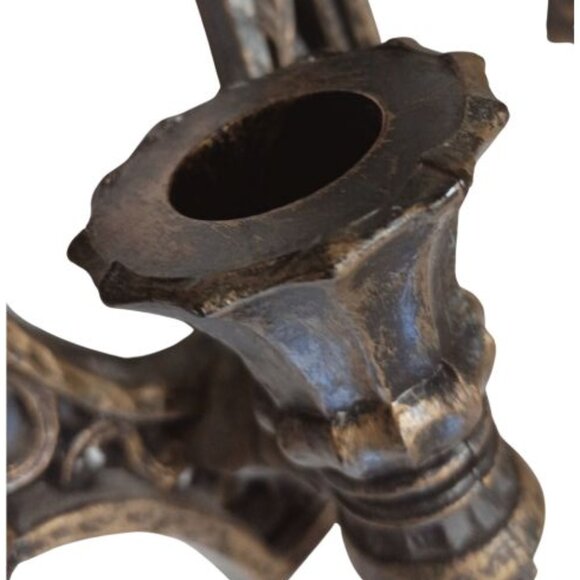 1965 Vtg. Homco MCM Ornate Wall Sconce Candle Holder Set - Picture 7 of 16